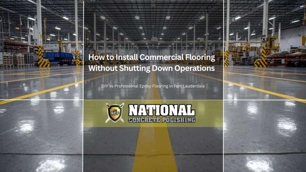 commercial floor install no downtime